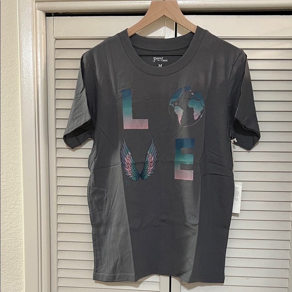 Grace & Lace LOVE Graphic Tee NEW